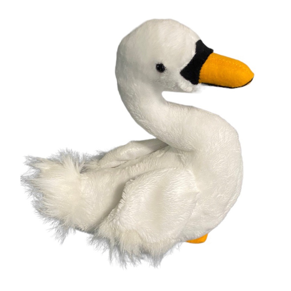 Heunec German Plush 8” Swan Bird Made In Germany Stuffed Animal Lovey